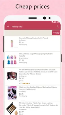 Сheap makeup shopping. Online cosmetics outlet android App screenshot 1